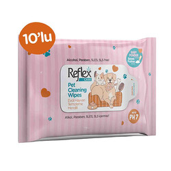 Reflex - Reflex Care Evcil Hayvanlar İçin Çok Amaçlı Hijyenik Temizleme Mendili (10 lu Paket)