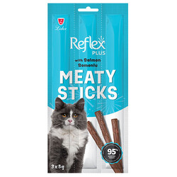 Reflex - Reflex Cat Stick Somonlu Tahılsız Kedi Ödül Çubukları 5 Gr x 3 Stick