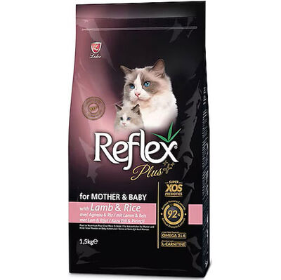 Reflex Plus Mother Baby Kuzu Etli Yavru ve Anne Kedi Maması 1,5 Kg