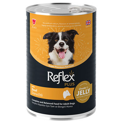 Reflex Plus Jelly Biftekli Jöle İçinde Et Parçacıklı Köpek Konservesi 400 Gr