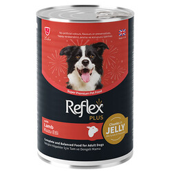 Reflex - Reflex Plus Jelly Kuzu Etli Et Parçacıklı Köpek Konservesi 400 Gr