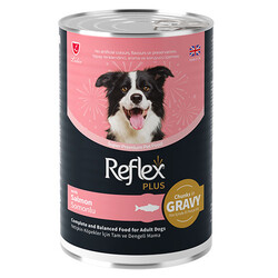 Reflex - Reflex Plus Gravy Somonlu Et Parçacıklı Köpek Konservesi 400 Gr