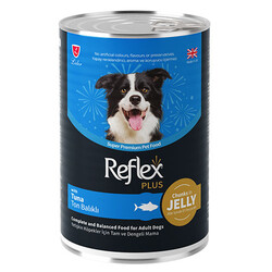 Reflex - Reflex Plus Jelly Ton Balıklı Et Parçacıklı Köpek Konservesi 400 Gr