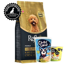 Reflex - Reflex Plus Hypoallergenic Poodle Özel Irk Köpek Maması 2 Kg + 2 Adet Chef Soup Çorba Ödül