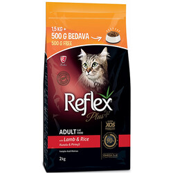 Reflex - Reflex Plus Lamb Kuzu Etli Kedi Maması 1,5 Kg + 500 Gr