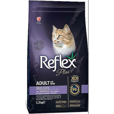 Reflex Plus Skin Care Somonlu Deri ve Tüy Sağlığı Kedi Maması 1,5 Kg