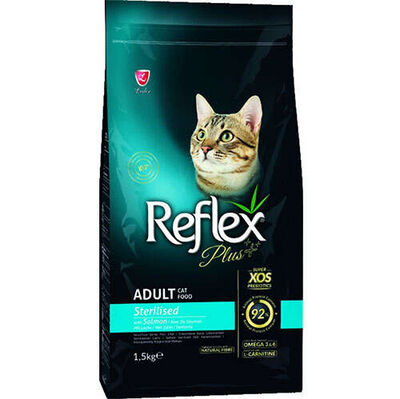 Reflex Plus Sterilised Somonlu Kısırlaştırılmış Kedi Maması 1,5 Kg + 500 Gr