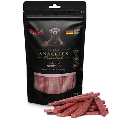 Reflex Snackies Keçi Etli Şeritleri Köpek Ödülü 170 Gr