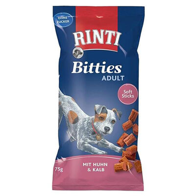 Rinti Bitties Tavuklu ve Dana Etli Köpek Ödülü 75 Gr