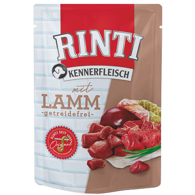 Rinti Pouch Sığır Etli ve Kuzu Etli Köpek Yaş Maması 400 Gr