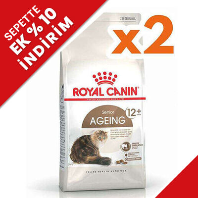 Royal Canin Ageing +12 Yaşlı Kedi Maması 2 Kg x 2 Adet + Temizlik Mendili