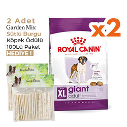 Royal Canin - Royal Canin Giant Adult İri Irk Köpek Maması 15 Kg x 2 Adet + Garden Mix 100Lü Burgu Köpek Ödülü