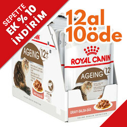 Royal Canin - Royal Canin Pouch Gravy Ageing +12 Yaşlı Kedi Yaş Maması 85 Gr - BOX - 12 Al 10 Öde