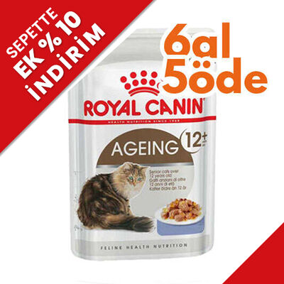 Royal Canin Pouch Gravy Ageing +12 Yaşlı Kedi Yaş Maması 85 Gr - 6 Al 5 Öde