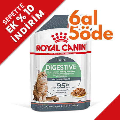 Royal Canin Pouch Gravy Digestive Hassas Kedi Maması 85 Gr - 6 Al 5 Öde