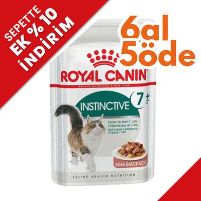 Royal Canin Pouch Gravy Instinctive +7 Yaşlı Kedi Yaş Maması 85 Gr - 6 Al 5 Öde