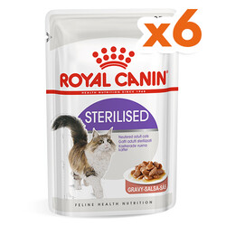 Royal Canin - Royal Canin Pouch Gravy Sterilised Kısırlaştırılmış Yaş Kedi Maması 85 Gr x 6 Adet