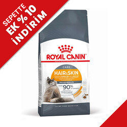 Royal Canin - Royal Canin Hair Skin Hassas Tüylü Kedi Maması 2 Kg + Temizlik Mendili