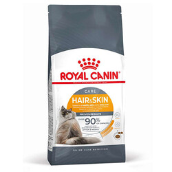 Royal Canin Hair Skin Hassas Tüylü Kedi Maması 2 Kg + Temizlik Mendili - Thumbnail