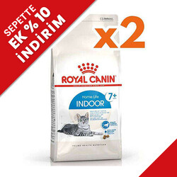 Royal Canin - Royal Canin Indoor +7 Yaşlı Ev Kedi Maması 3,5 Kg x 2 Adet + Temizlik Mendili