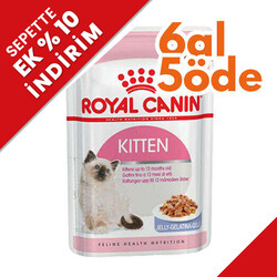 Royal Canin - Royal Canin Pouch Jelly Kitten Instinctive Yaş Yavru Kedi Maması 85 Gr - 6 Al 5 Öde