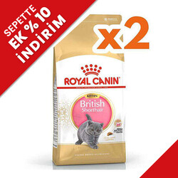 Royal Canin - Royal Canin Kitten British Shorthair Yavru Irk Kedi Maması 2 Kg x 2 Adet + Temizlik Mendili