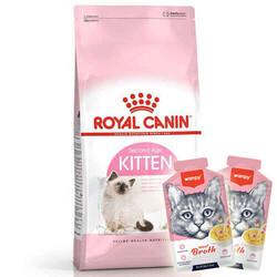 Royal Canin - Royal Canin Kitten Yavru Kedi Maması 4 Kg + 2 Adet Wanpy Çorba 50 Gr