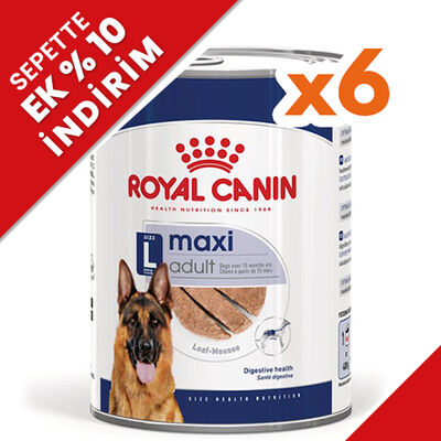 Royal Canin Maxi Adult Büyük Irk Köpek Konservesi 410 Gr x 6 Adet