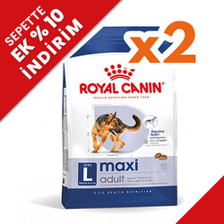 Royal Canin - Royal Canin Maxi Adult Büyük Irk Köpek Maması 15 Kg x 2 Adet + Temizlik Mendili