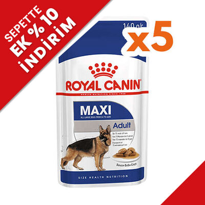 Royal Canin Maxi Adult Gravy Köpek Yaş Maması 140 Gr x 5 Adet