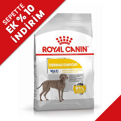 Royal Canin - Royal Canin Maxi Dermacomfort Hassas Köpek Maması 12 Kg + Temizlik Mendili