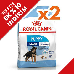 Royal Canin - Royal Canin Maxi Puppy Büyük Irk Yavru Köpek Maması 15 Kg x 2 Adet + Temizlik Mendili