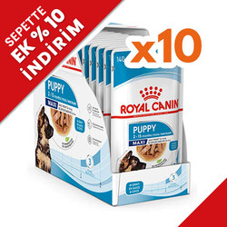 Royal Canin - Royal Canin Maxi Puppy Gravy Köpek Yaş Maması 140 Gr x 10 Adet