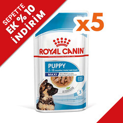 Royal Canin - Royal Canin Maxi Puppy Gravy Köpek Yaş Maması 140 Gr x 5 Adet