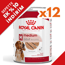 Royal Canin - Royal Canin Medium Adult Orta Irk Köpek Konservesi 410 Gr x 12 Adet