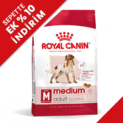 Royal Canin Medium Orta Irk Köpek Maması 15 Kg + Temizlik Mendili