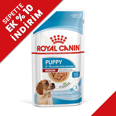 Royal Canin Medium Puppy Gravy Köpek Yaş Maması 140 Gr