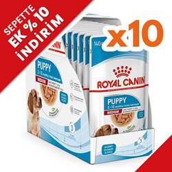 Royal Canin - Royal Canin Medium Puppy Gravy Köpek Yaş Maması 140 Gr x 10 Adet