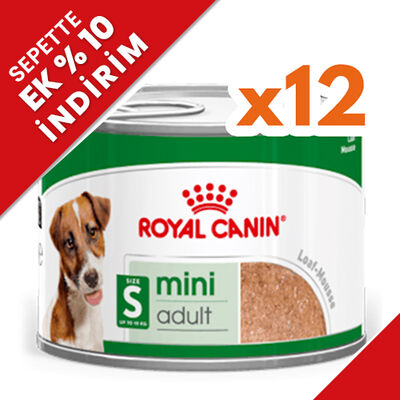 Royal Canin Mini Adult Küçük Irk Köpek Konservesi 195 Gr x 12 Adet