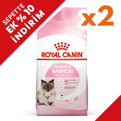 Royal Canin - Royal Canin Mother & Babycat Yavru Kedi Maması 4 Kg x 2 Adet + Temizlik Mendili