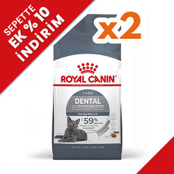 Royal Canin - Royal Canin Dental Care Diş Sağlığı Kedi Maması 1,5 Kg x 2 Adet + Temizlik Mendili