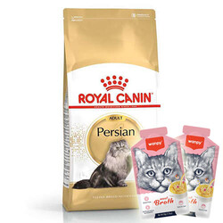 Royal Canin - Royal Canin Persian İran Kedisi Irk Maması 4 Kg + 2 Adet Wanpy Çorba 50 Gr