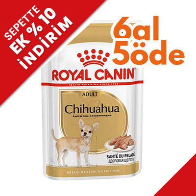 Royal Canin Pouch Chihuahua Irkı Özel Yaş Köpek Maması 85 Gr - 6 Al 5 Öde