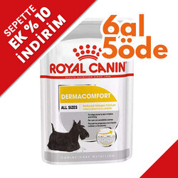 Royal Canin - Royal Canin Pouch Dermacomfort Deri Tüy Sağlığı Köpek Yaş Maması 85 Gr - 6 Al 5 Öde