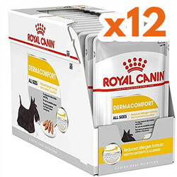 Royal Canin - Royal Canin Pouch Dermacomfort Deri Tüy Sağlığı Köpek Yaş Maması 85 Gr - BOX - x 12 Adet