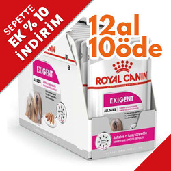 Royal Canin - Royal Canin Pouch Exigent Adult Tüm Irklar İçin Köpek Yaş Maması 85 Gr - BOX - 12 Al 10 Öde