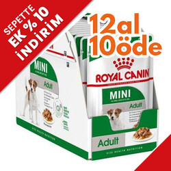 Royal Canin - Royal Canin Pouch Mini Adult Köpek Yaş Maması 85 Gr - BOX - 12 Al 10 Öde