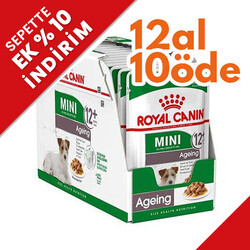 Royal Canin - Royal Canin Pouch Mini Ageing Yaşlı Köpek Yaş Maması 85 Gr - BOX - 12 Al 10 Öde