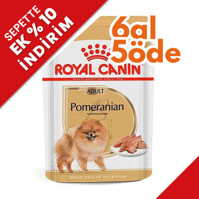 Royal Canin Pouch Pomeranian Irkı Özel Yaş Köpek Maması 85 Gr - 6 Al 5 Öde