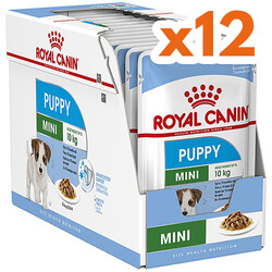 Royal Canin - Royal Canin Pouch Mini Puppy Yavru Köpek Yaş Maması 85 Gr - BOX - x 12 Adet